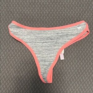 Victoria's Secret Heather Gray and Coral Panties